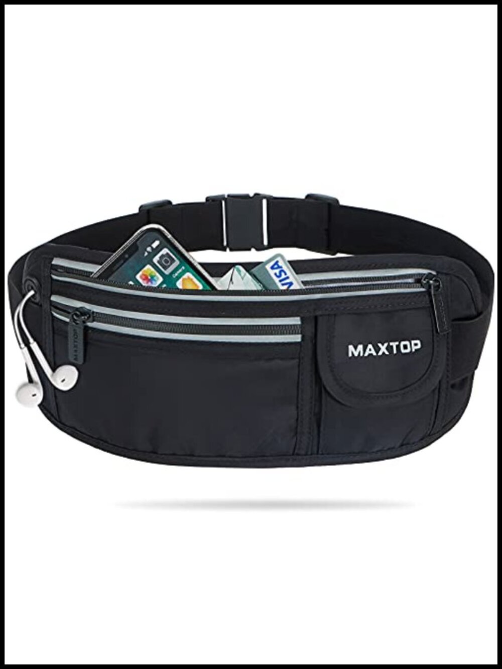 Running Belt Waist Pack Reflective Phone Holder Water Resistant Fitness Travel